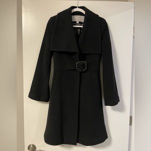 Women’s Jessica Simpson Wool Pea Coat (Black)